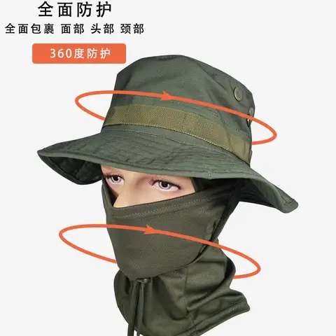 Military Boonie Hat Tactical for Outdoor Hiking Fishing - Breathable Sun Hat for Men & Women