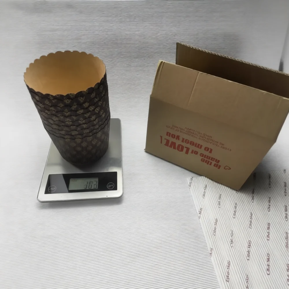 Heavy Duty Panettone Paper Molds Thickened Corrugated Baking Cups Round Cake Liner For Italian Christmas Bread Oven Safe Bakewar