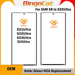 Musttby 5pc S928 S24 Ultra OEM Front Screen Glass+Vidro OCA for Samsung Galaxy S22 S23 S21 Ultra S1918Plus 5G Cover Replacement