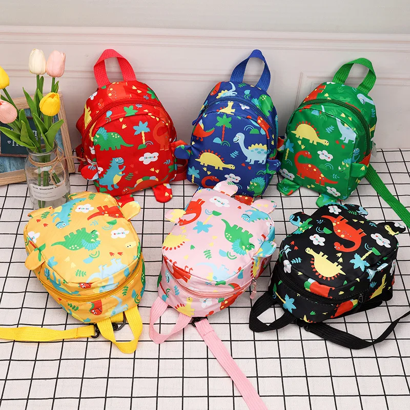 Anti-lost Children Backpacks Cartoon Dinosaur Kindergarten School Bag Cute Boys Girls Baby High Capacity Book Bags Kids Backpack view 6