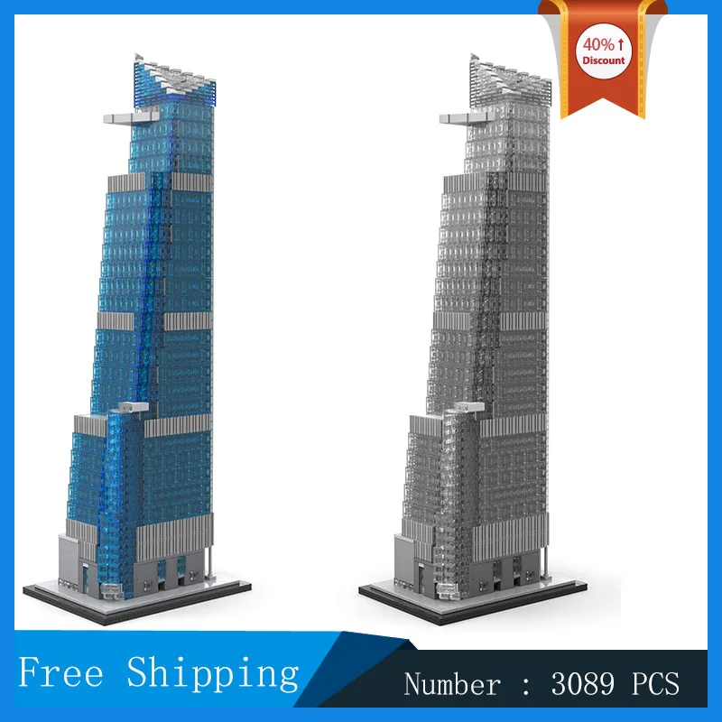 30 Hudson Yards 1:800 Scale Model Building Block MOC City Street View Skyscraper Collection Toy Gifts