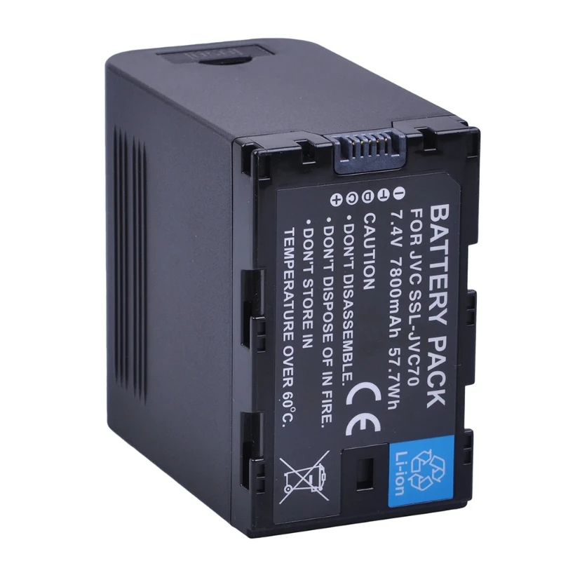 For JVC SSL-JVC50 SSL-JVC70 JVC GY-HMQ10 GY-HM200 GY-LS300 7800mAh SSL-JVC70 JVC70 Camcorder Batteries