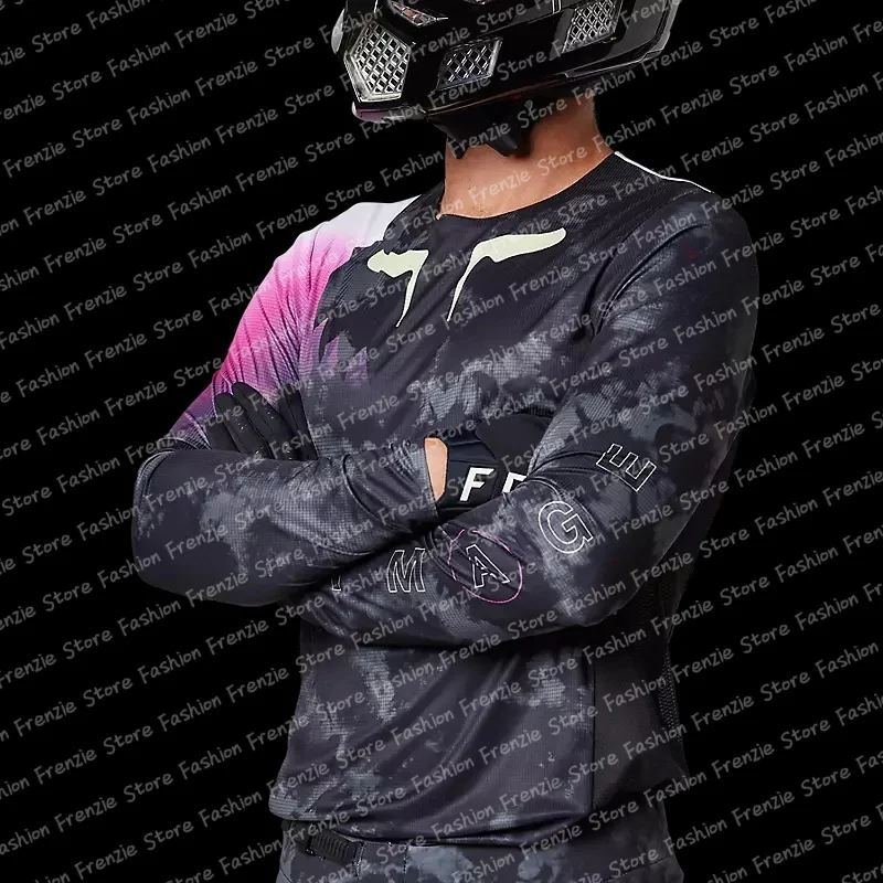 

Summer New Arrivals Men's Motorcycle Slim-fit Jerseys Long Sleeve Breathable Jersey Outdoor Extreme Motorcycle Quick-dry Uniform