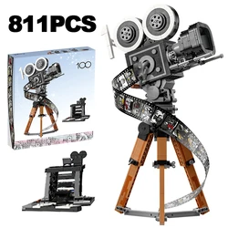 2023 New Creative Anniversary Classic Collectible Edition Vintage VCR Building Blocks Film Camera Model Brick Toy For Kids Adult