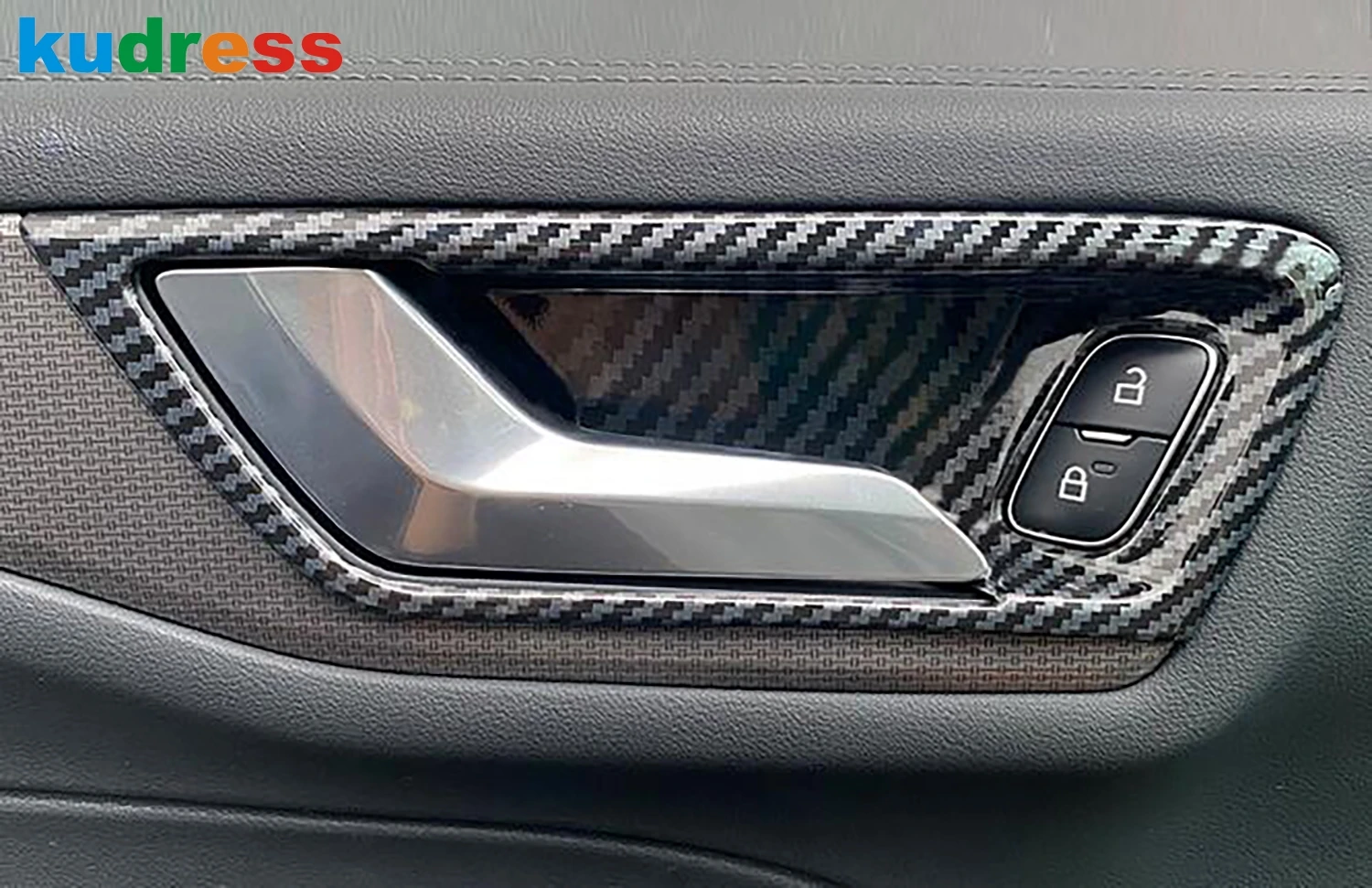 Für Ford Kuga Escape 2020 2021 2022 2023 2024 Stahl Auto Innen Innen Türgriff Schüssel Abdeckung Trim Innen Form zubehör
