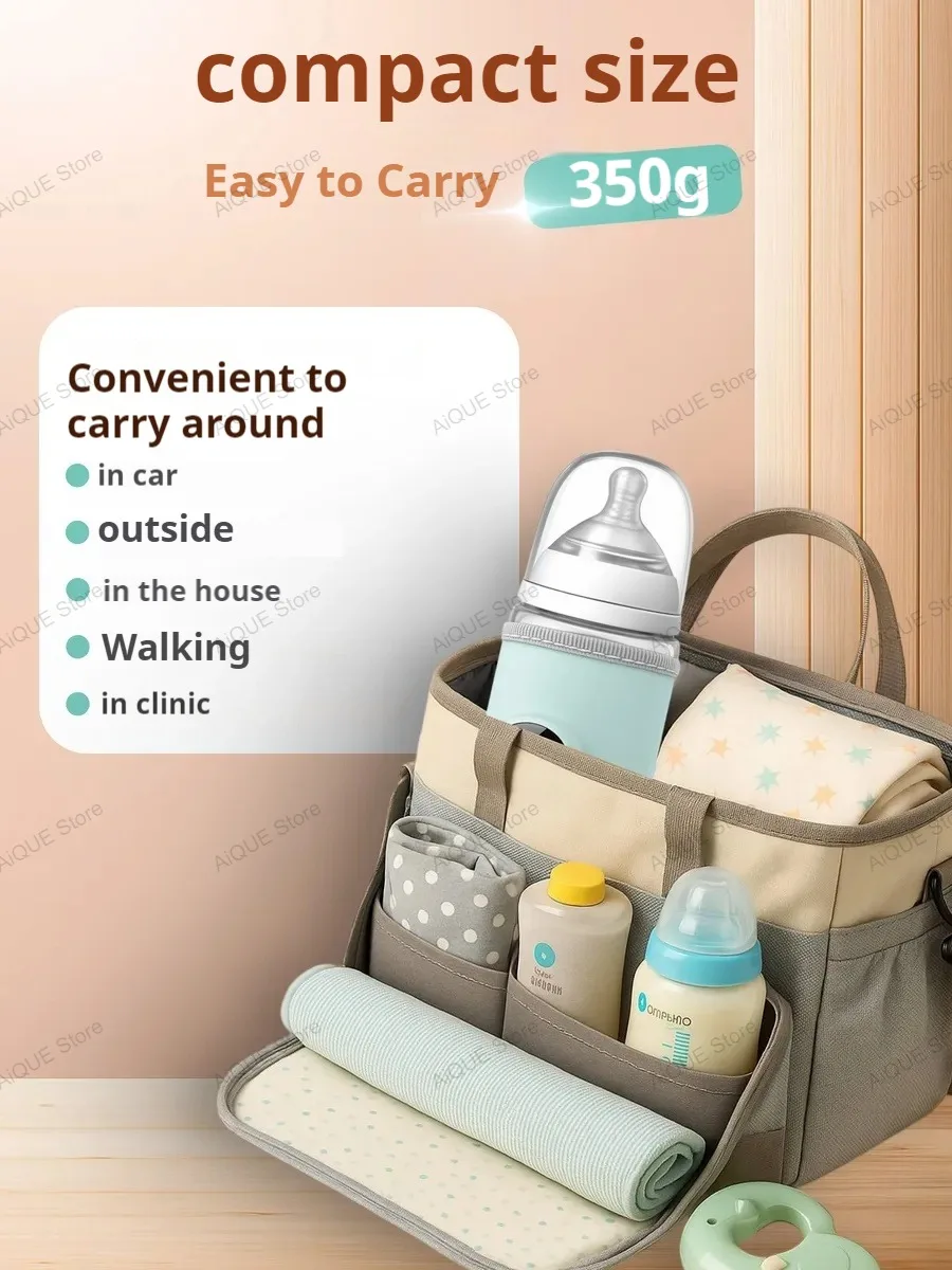 AiQUE USB 35-55 ℃   Scaldabiberon per neonati Schermo intelligente per il controllo della temperatura Scaldabiberon per neonato Luce notturna