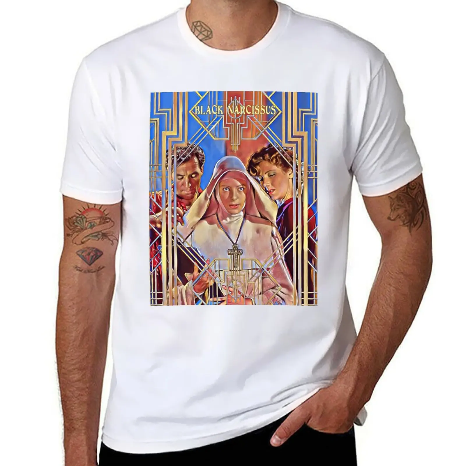

Noir Narcissus T-Shirt black cotton t-shirt plain for man package man graphic t shirt