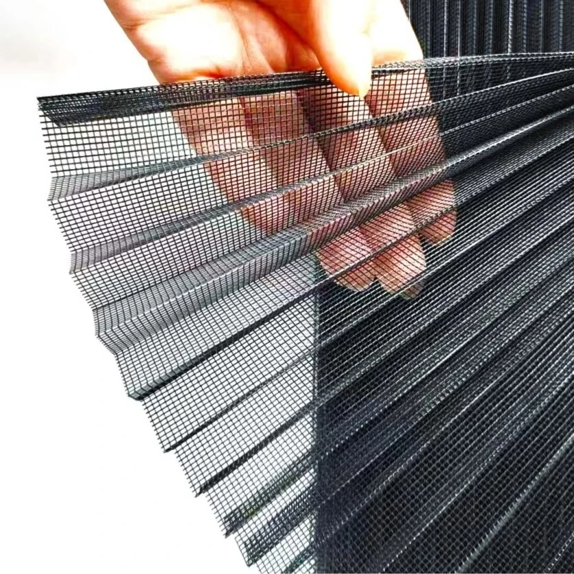 

FYH high quality European folding mesh pleated polyester wire mesh door and window mesh
