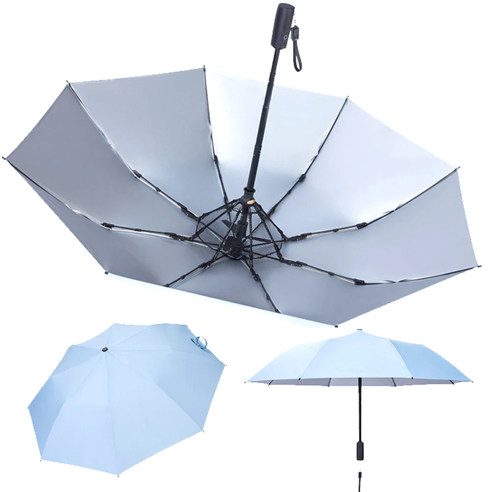 

Зонт складной многофункциональный с вентилятором и зарядкой от USB