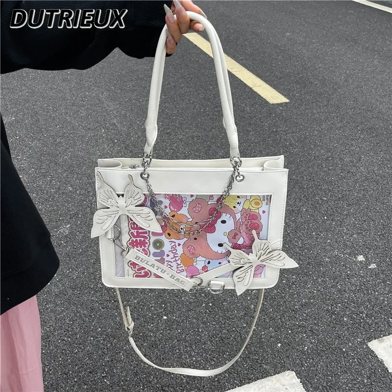 Girl Shoulder Bag Lolita Goth Japanese Style Summer Autumn Lady Handbag 2024 New Fashion Elegant Casual Women's Handbags