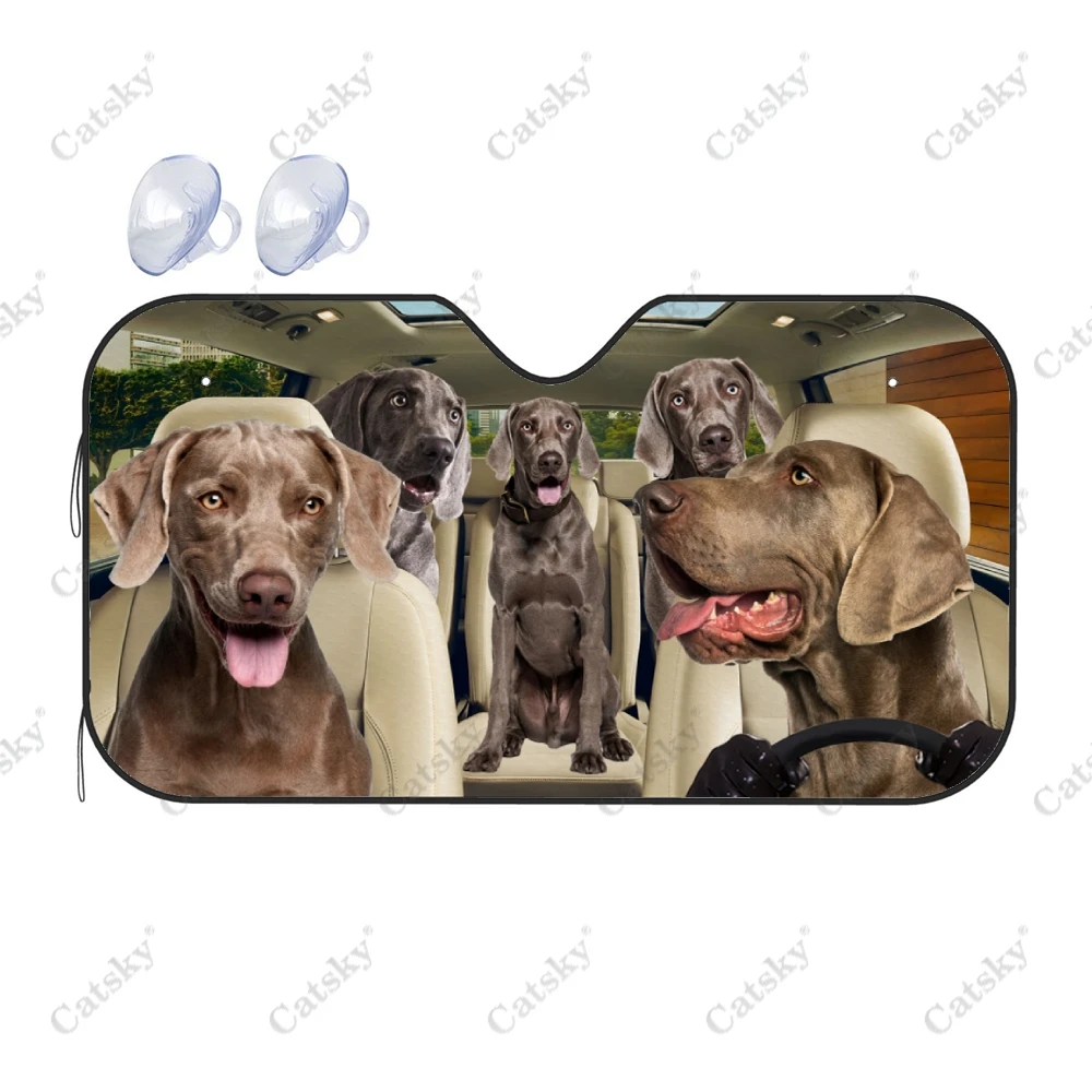 Weimaraner Car Sunshade,Car Decoration Lovers Gift,Windscreen Sun Shield For Car Window Sunshade Cover Foldable Uv Ray Reflector