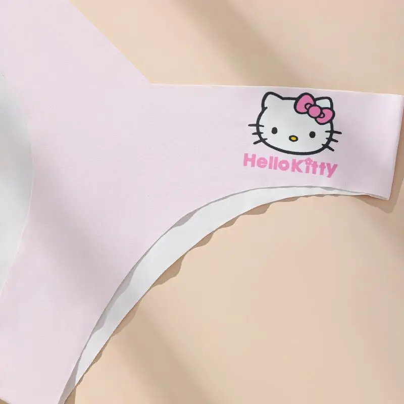 Hello Kitty Cute Underwear Low Waist Kawaii Anime Kuromi Girl Underwear Bow T Pants Women Accessories Holiday Gift