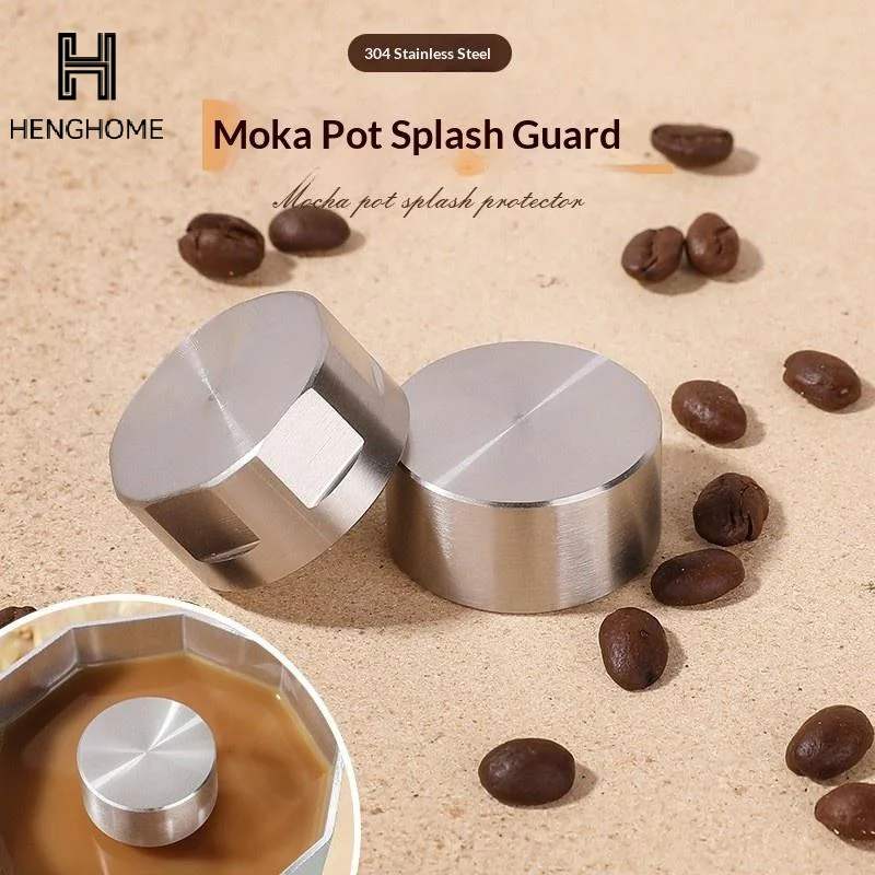 Stainless Steel Moka Pot Stovetop Splash-proof Valve Moka Pot Splash-proof Cover Splash Cap Espresso Coffee Maker Accessories