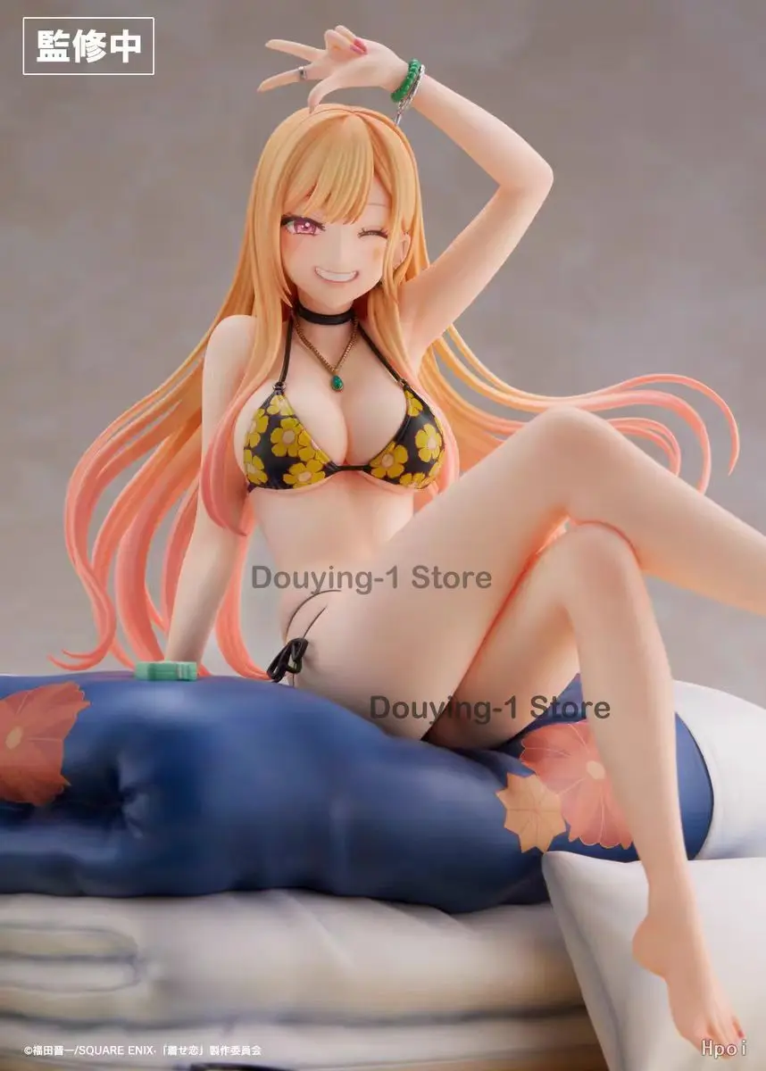 

In Stock Original ANIPLEX My Dress-Up Darling Marin Kitagawa Swimsuit Ver. Scene Figure Anime Collection Model Gift