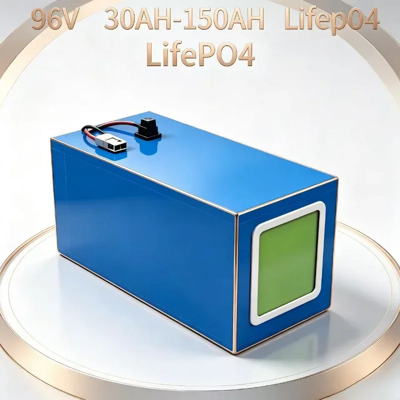 96V LiFePO4 Battery Pack Rechargeable Deep Cycle 30Ah-100Ah with Smart BMS 5000W for E-Motorcycle Scooter Tri