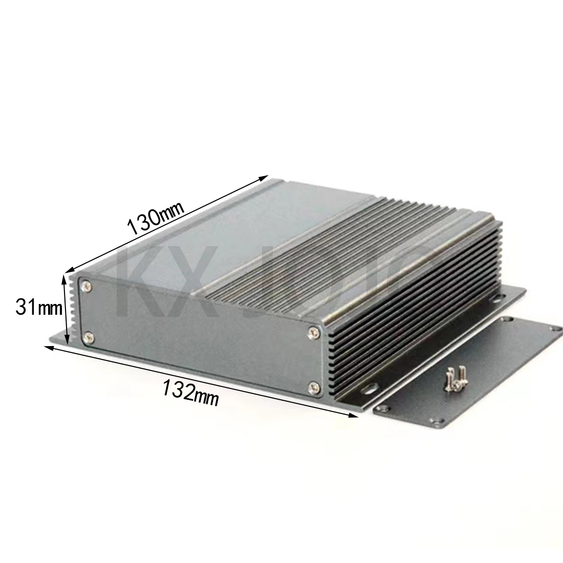 

Aluminum Enclosure 132*31*130mm Integrated Box Waterproof Type Case Electronic Box DIY Power Housing Instrument Grey