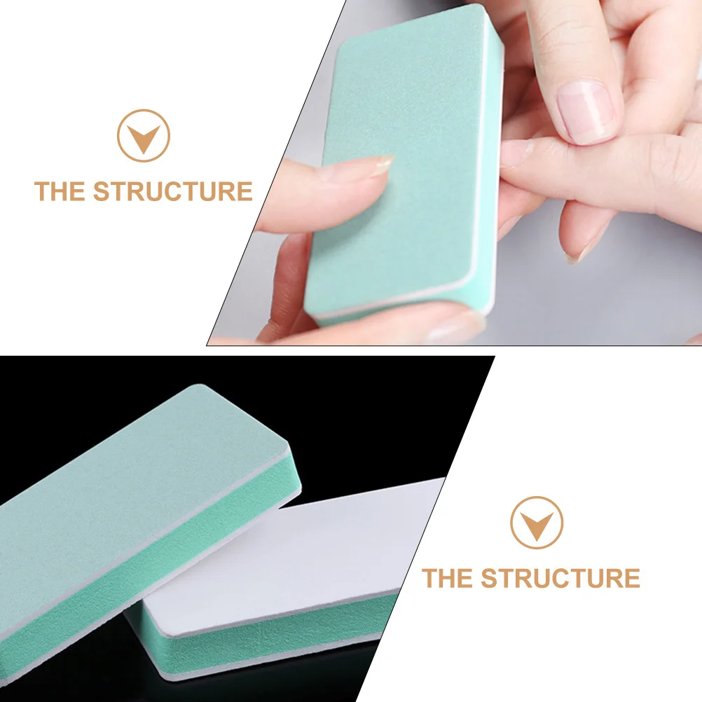 8 個ネイル研磨ブロック両面研磨プレートマニキュアペディキュアネイルアート研削ツールアクセサリー