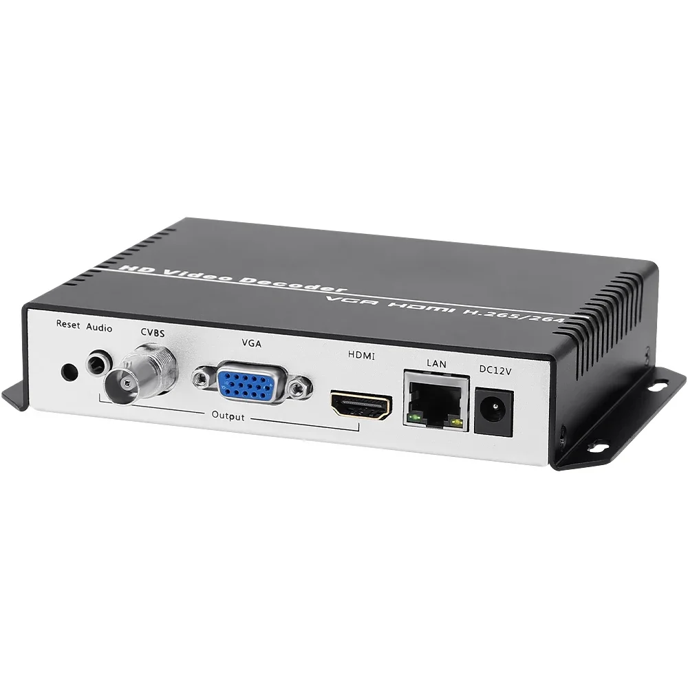

H.264 H.265 4K HDMI VGA CVBS Video Decoder NDI SRT RTMP HTTP RTSP UDP IP Video Receiver