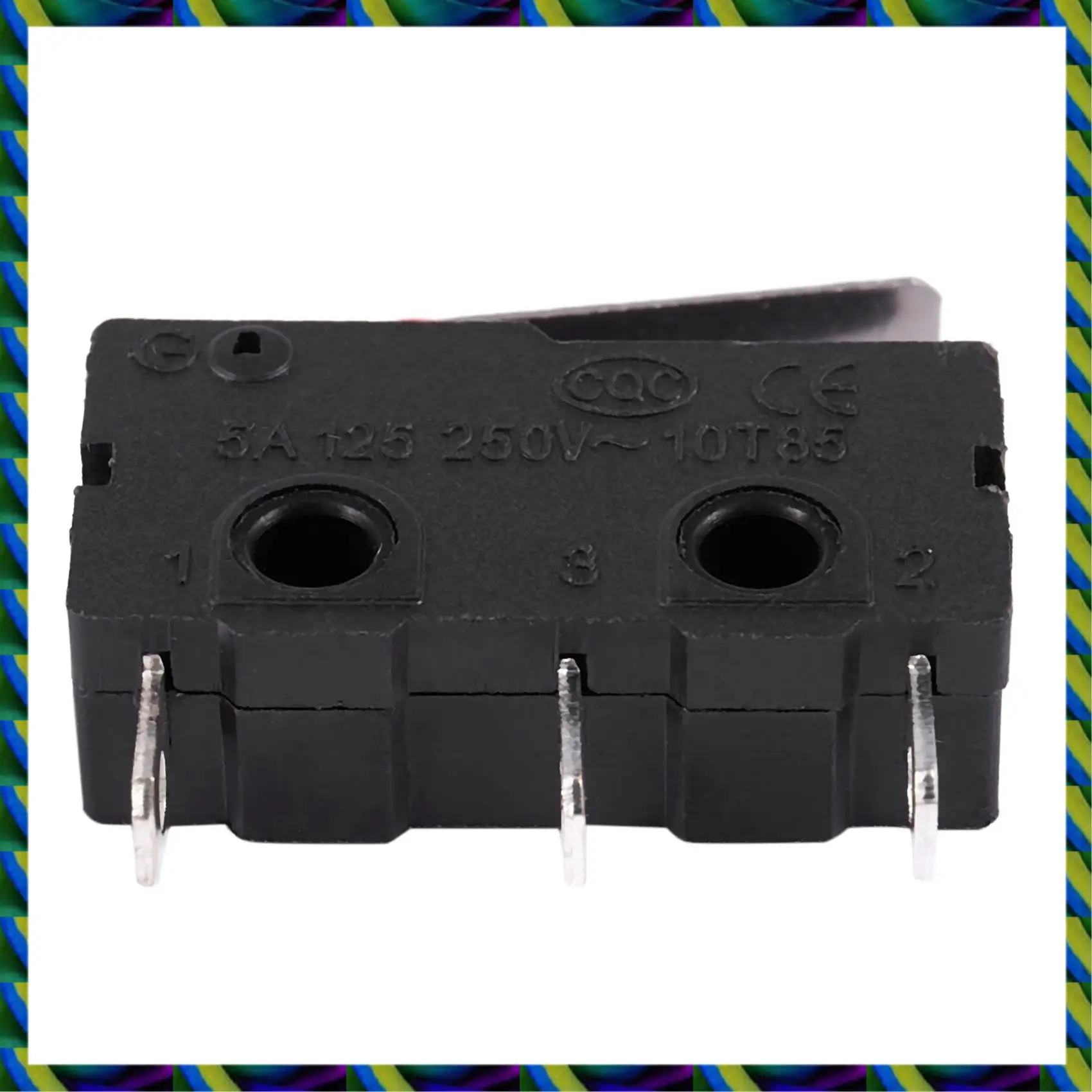 يوميا 60 قطعة التيار المتناوب 125 فولت 250 فولت 5A SPDT 3-Pin لحظة البلاستيك مايكرو الحد التبديل أسود + فضي