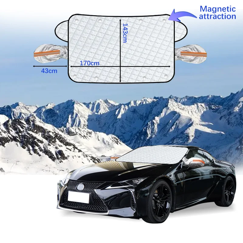 

Car Windshield Cover Magnet Winter Window Snow Shield Anti Frost Auto Front Window Snow Cover For LEXUS LC