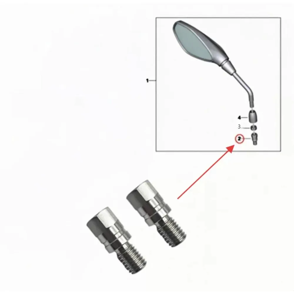 Brand New for BMW R1200R R1200GS RnineT Rear View Mirror Adapter Screw Fixing Mirror Rod Genuine
