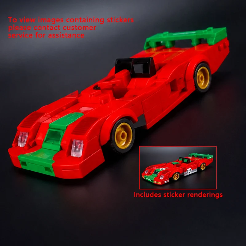 

Speed Racing Car Model MOC Building Bricks 312PD WEC IMSA Le Mans Modular Technology Children Holiday Gifts Assemble Toys Suit