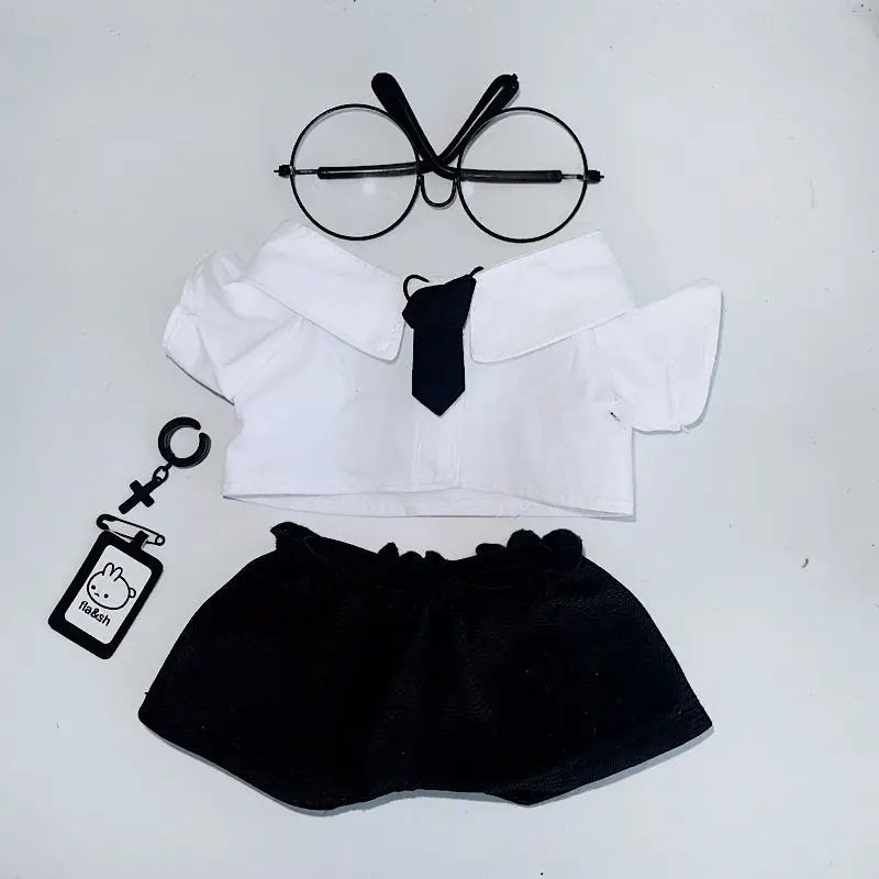A 30cm-sized Long-legged Cotton Doll Clothing Set, Featuring A Special-shaped Doll Clothing, Shirt and Glasses Set view 6