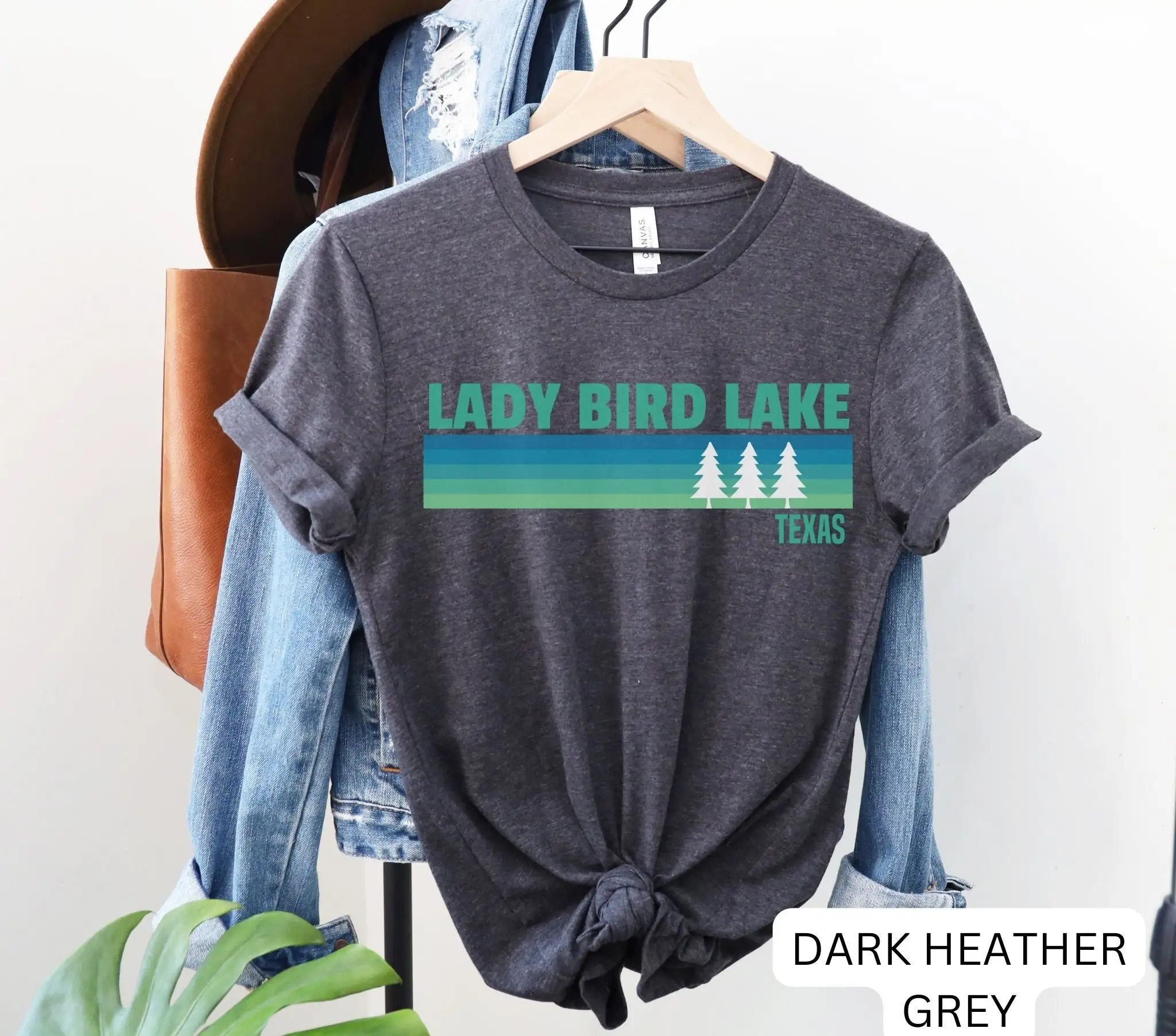 Lady Bird Lake T Shirt Texas Mountain Hiking Vacation Life