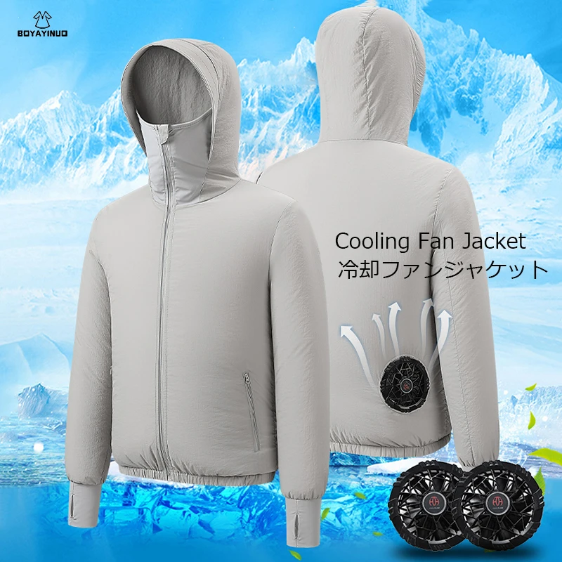 

Men Summer Air Conditioning Clothing Fan Cooling Jacket Women USB Charging Cooling Sport Outdoor Sun Protection Clothing Lovers