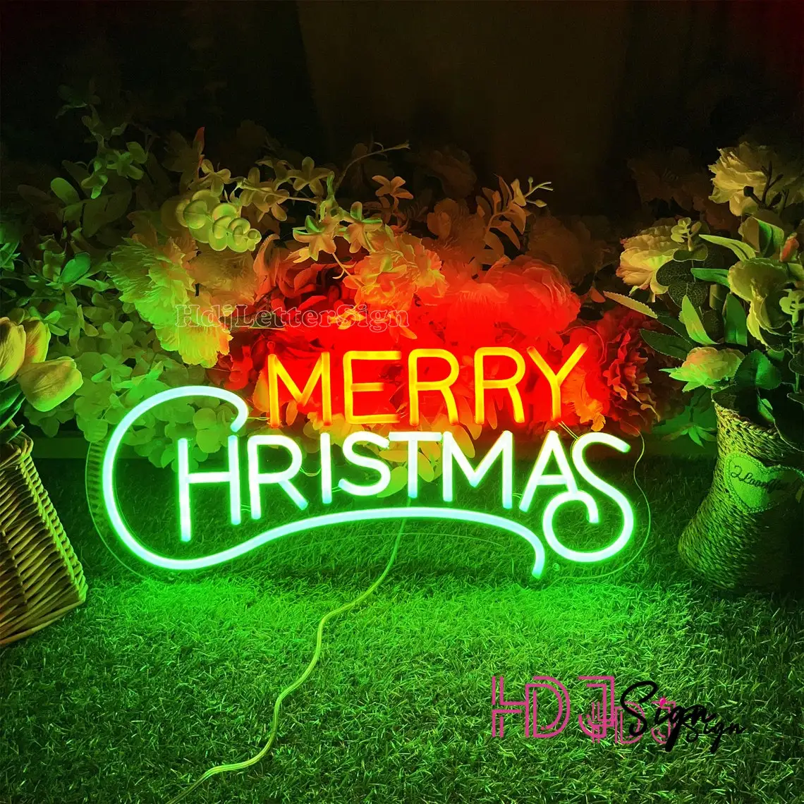 Merry Christmas Neon Led Sign Party Gifts Holiday Christmas Neon Lights Sign Bedroom Living Room Wall Decor Christmas Decoration