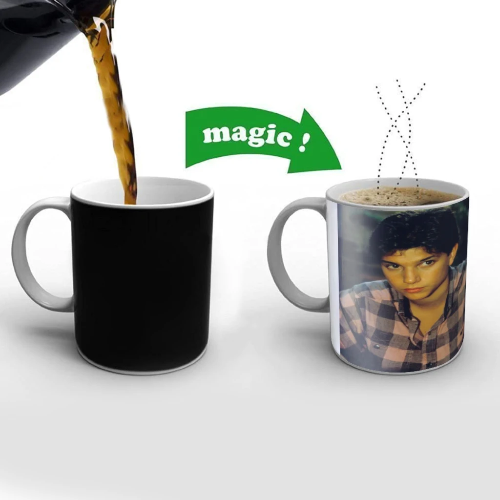 

Ralph Macchio Creativity Change Color Chang mug Ceramic mug Hot Coffee Cup Breakfast Cup Mug Friend Gift