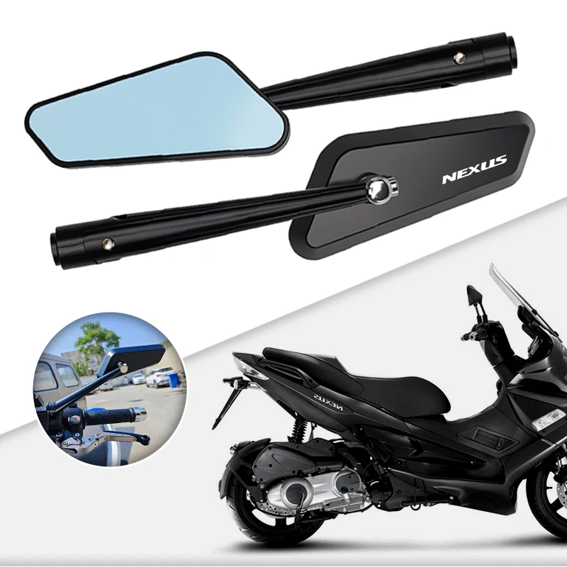 Espejos retrovisores pequeños duraderos anticaída para motocicleta Nexus 500 Runner 50 125 200 Gilera GP800 Fuoco, 2 uds.