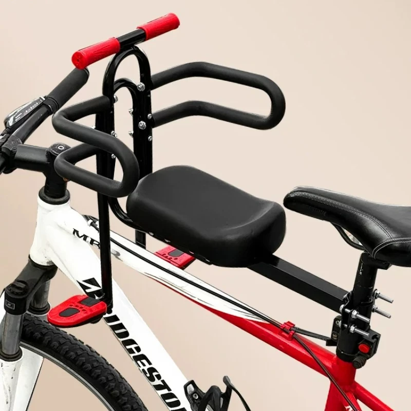 

Kids Bicycle Saddle Mountain Bike Bicycle Child Seat Front Mounted Child Bike Seat Safety Guard Seat Shifter Cushion Parts