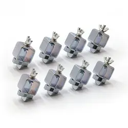 8PCS/Set Butt Welding Clamps, Small Welding Clamps Auto Body Panel Clamps for Edge to Edge Welding, Welding Soldering Clamps