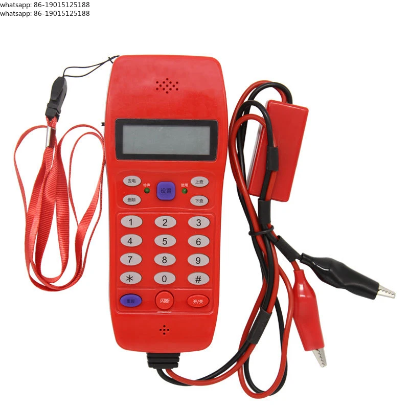 Telephone Phone Line Network Cable Tester Butt Test Tester Tool Telephone Line Dedicated Check with Lanyard,Alligator Clip