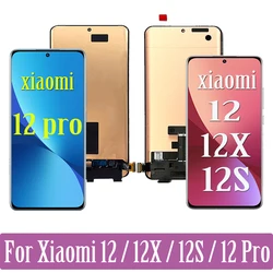 Xiaomi 12 Pro 12x LCD 디스플레이 터치 스크린 교체 디지타이저 어셈블리, 오리지널