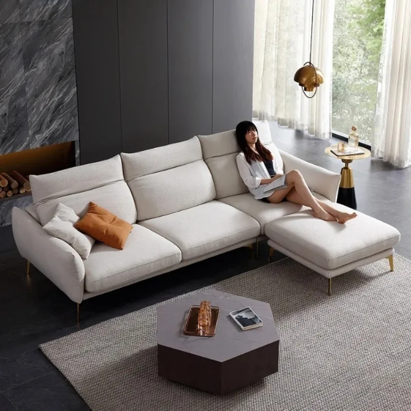 

Современный тканевый диван, простой современный диван для гостиной, комбинированные скандинавские Угловые роскошные диваны с тремя линиями, мебель для спальни