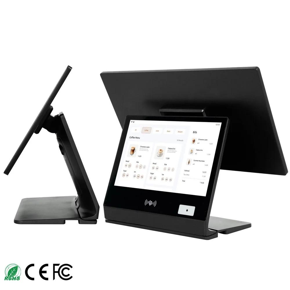 

Оптовая продажа системы Windows NFC Поддержка 15,6 дюймов 10,1 дюйма Складной тонкий емкостный сенсорный экран Ресторан Кассовый аппарат Pos Machine