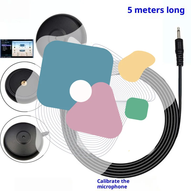 1 шт., 5 метров, сменный калибровочный микрофон для AV-ресивера Pioneer MCACC, для микрофона с моно-разъемом, частотный диапазон 20 Гц-16 кГц