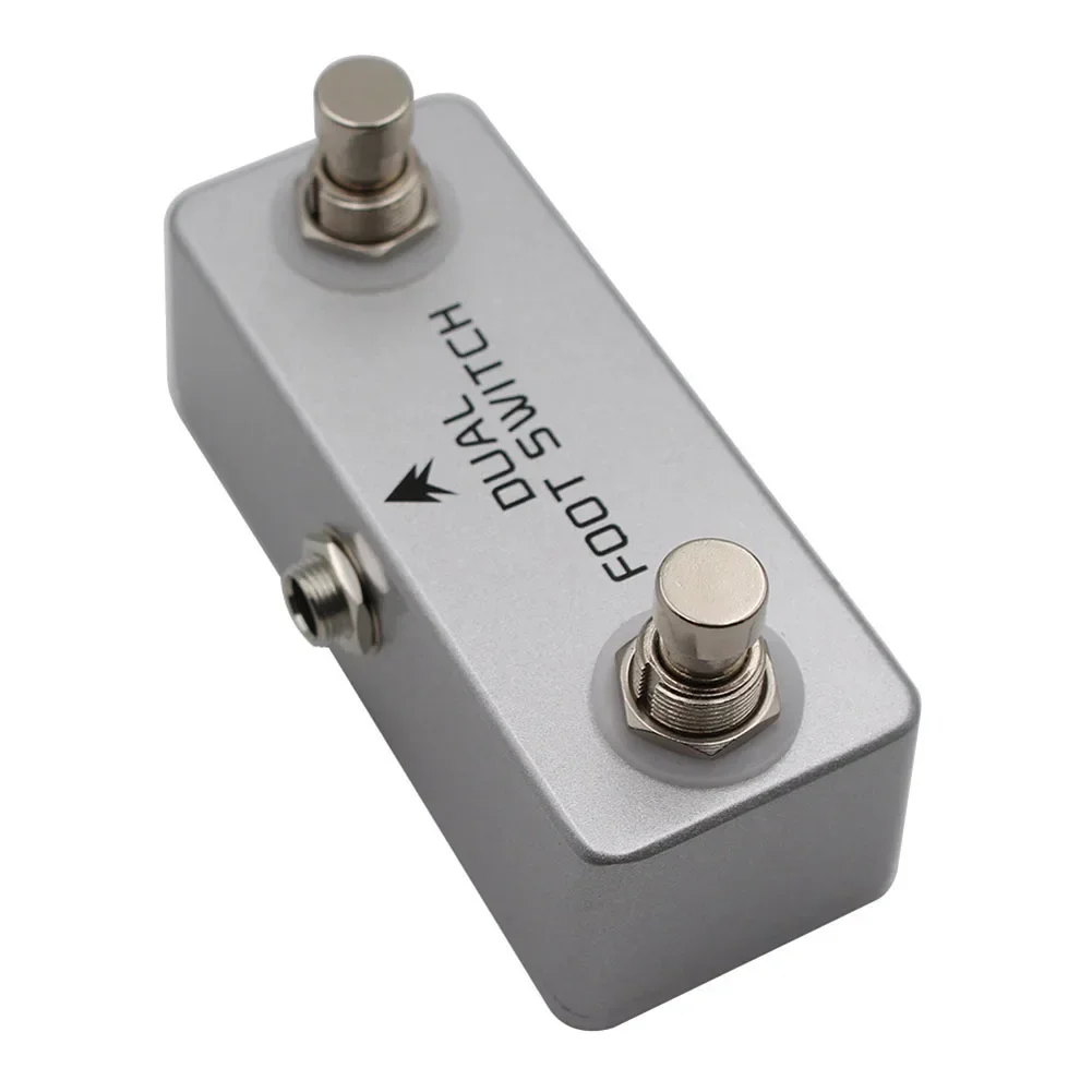 MOSKYaudio Footswitch Dual Latching Footswitch Control Effects Pedals Convenient Control Live Performances Diecast Aluminum