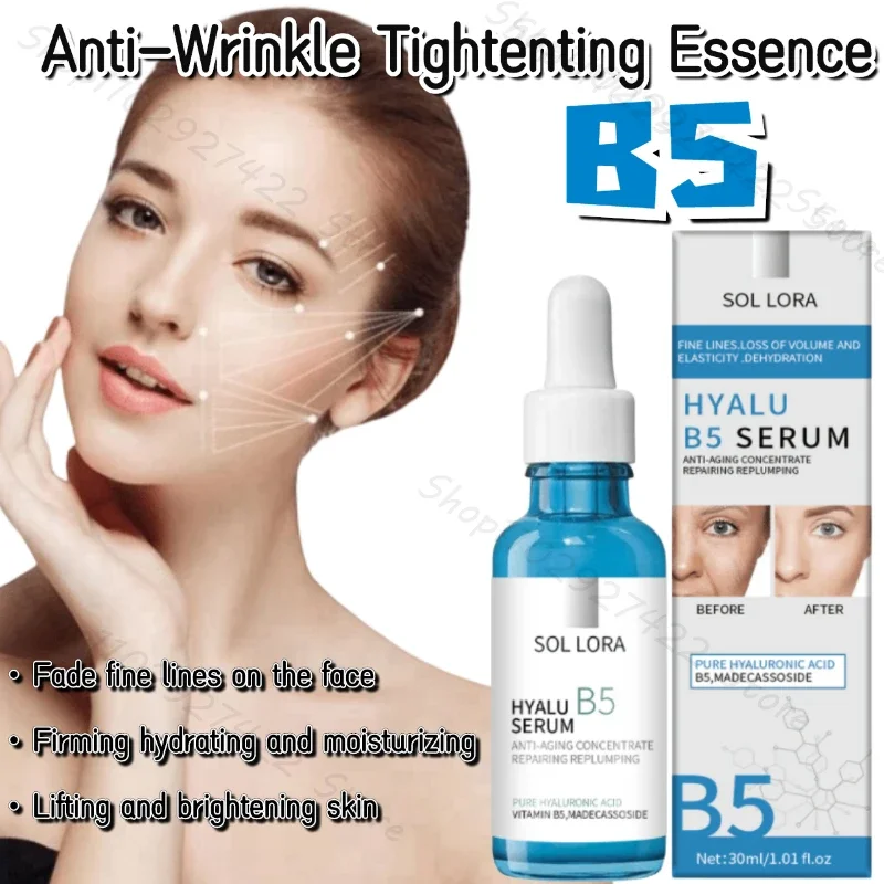 Face Tightening Pro-Vitamin B5 Essence Fully Hydrating, Desalinating Facial Fine lines, Moisturizing and Brightening Skin 30ml