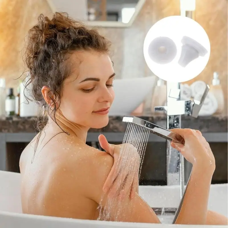 652F 100Pcs Shower Head Silicone Nozzles Replacement Sprays Hole Round Tip Universals Sprinkler Spout Round Nibs Easy to Use