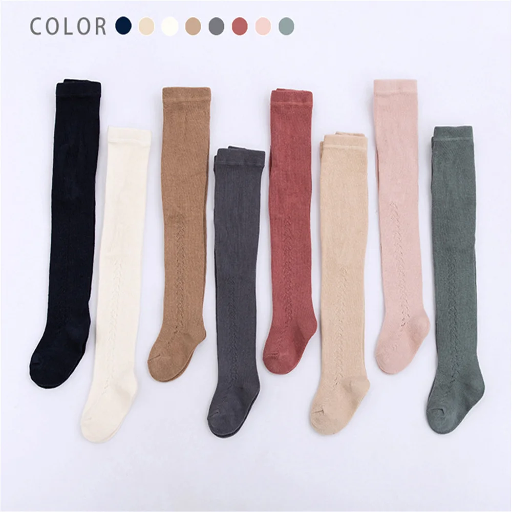 0 to 5 Years Baby Tights Autumn Winter Solid Color Soft Knitted Warm Newborn Toddler Tight Boy Girl Pantyhose Kids Girls Clothes