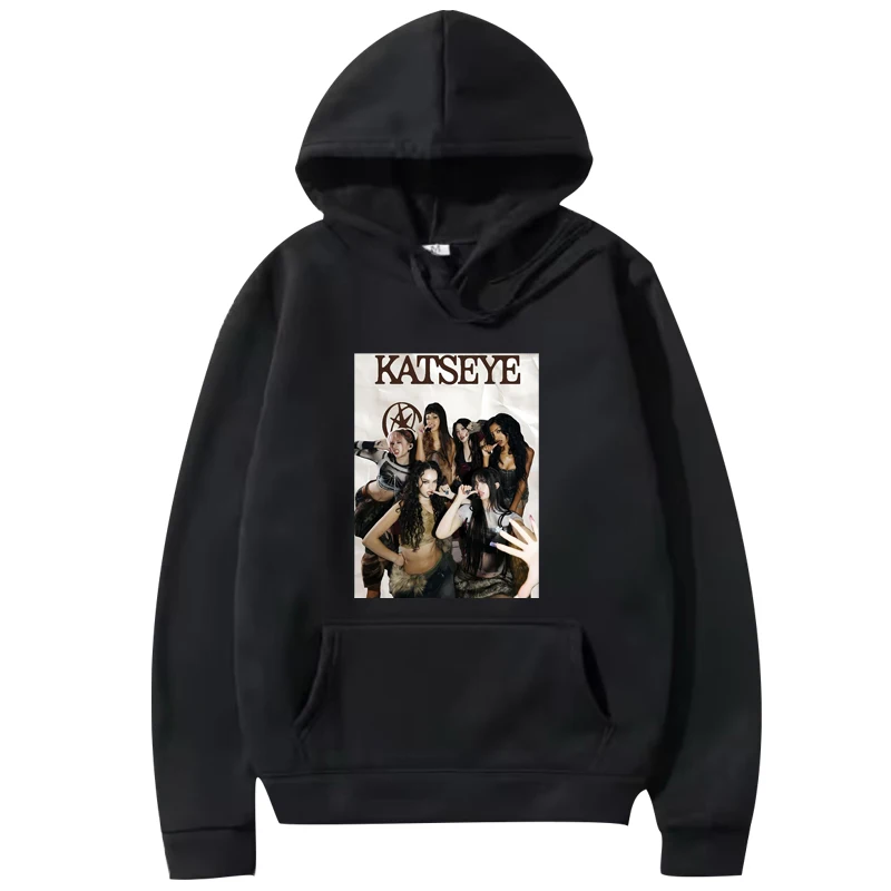 

Kpop Katseye Graphic hoodie 2026 men women vintage Long sleeve Sweatshirt with print fashion Graphics oversized hoodie unisex