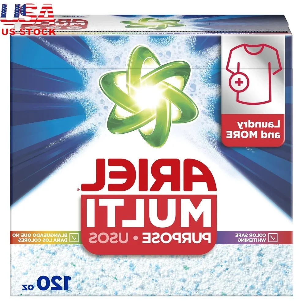 

Многофункциональное порошковое стиральное средство, оригинальный аромат, 120 унций, 95 нагрузок, пятновыводитель, универсальная машина, ручная стирка, пол, все ткани