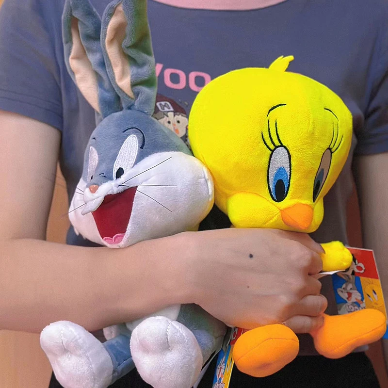 Original Looney Tunes Bugs Bunny Plush Toy Action Figures Tweety Bird Lola Daffy Duck Anime Cartoon Peluche