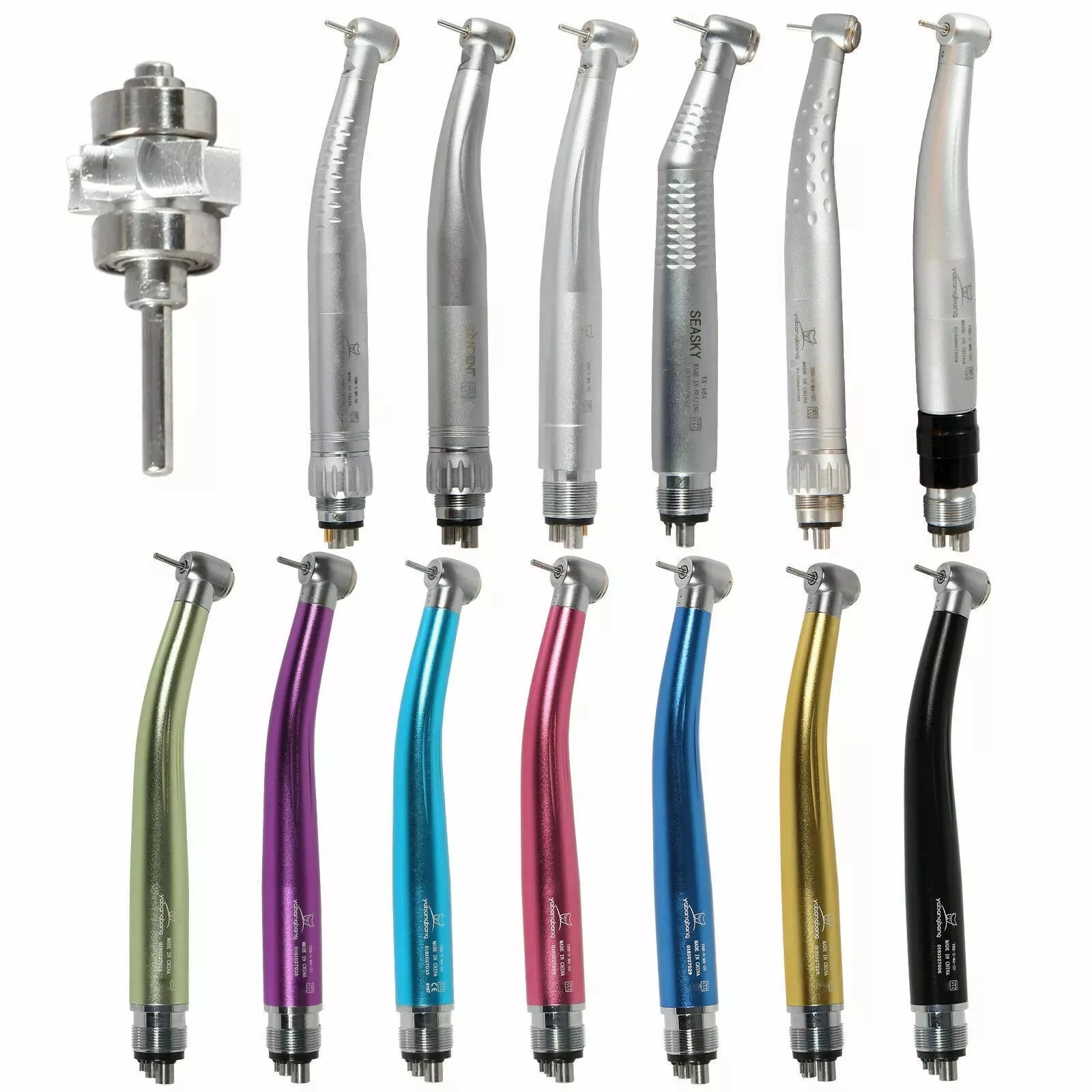 Dental （LED）High Speed Handpiece Turbine (Quick Coupler 4 Hole) Standard Head