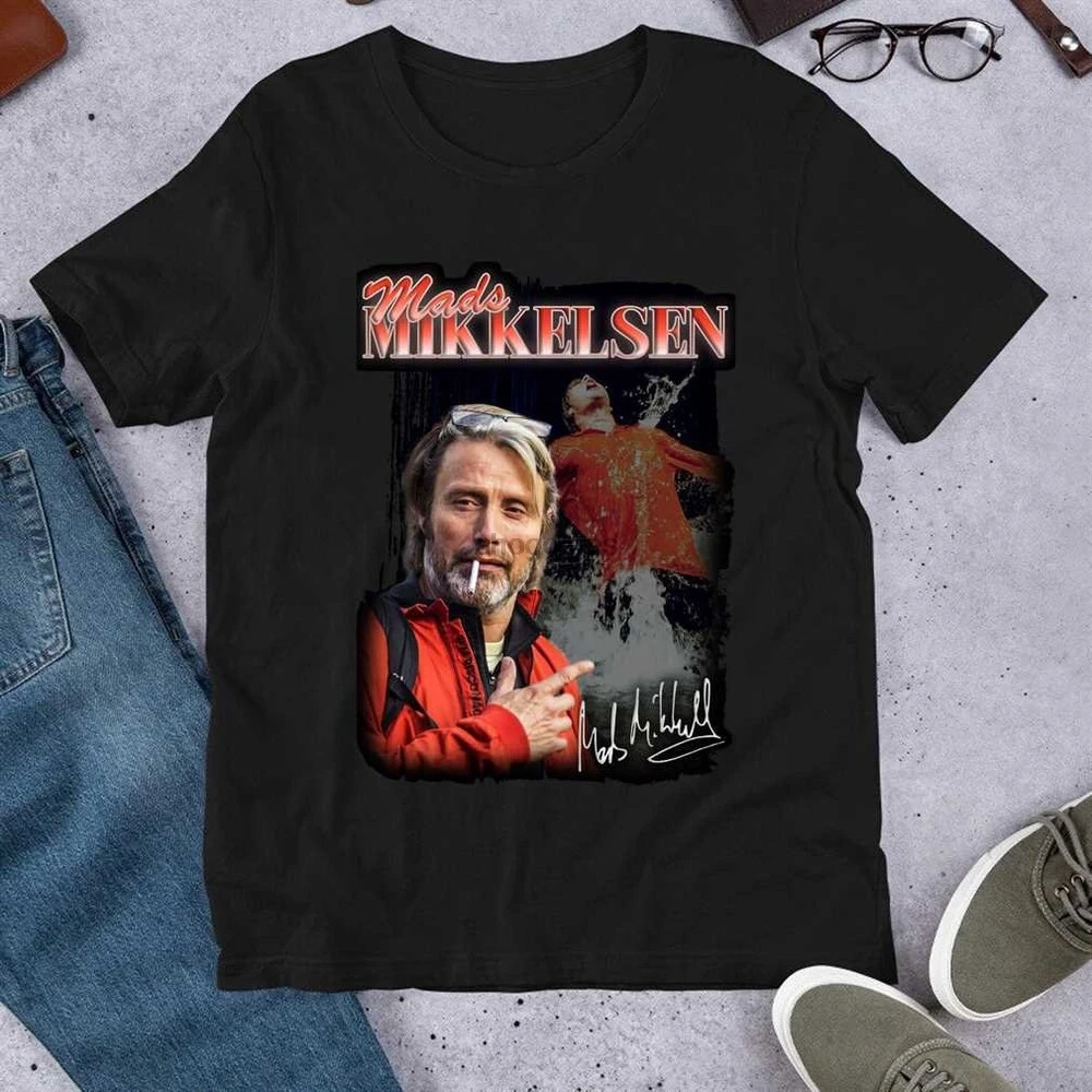 Футболка Mads Mikkelsen 90s Style Graphic (версия 1) Premium
