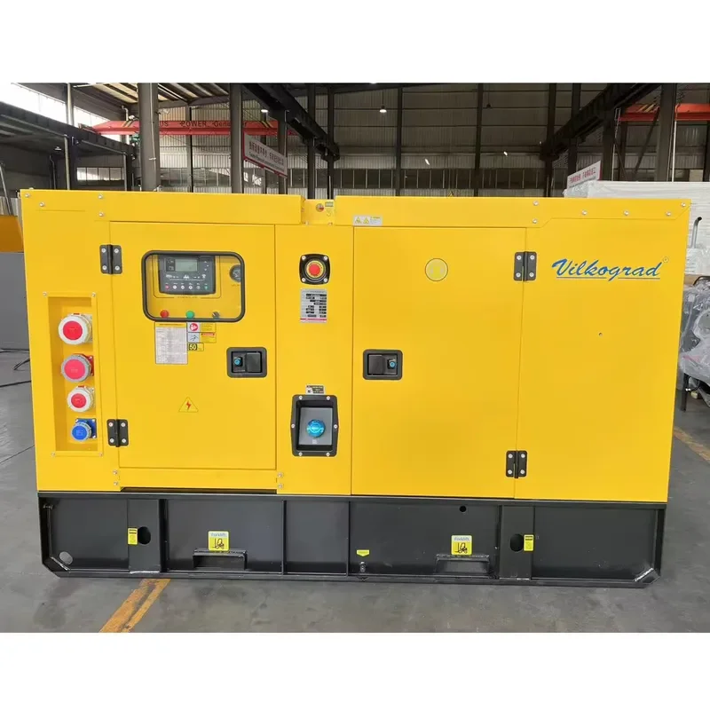 Yellow Generator 50 KVA 3 Phase 40KW Silent Type Auto Start Remote Start Water Cooling System