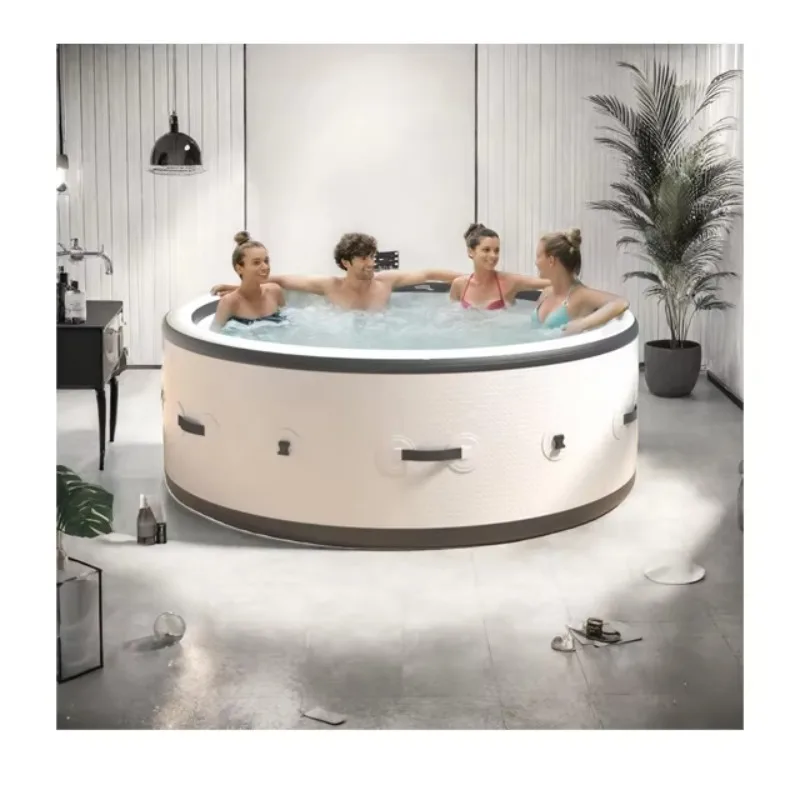 STLF Opblaasbare Spa Hot Tub Ronde Spa Draagbare Hot Tub Model 4-6 Persoon Outdoor Opblaasbare Spa Massage Tub Nieuwe Trend